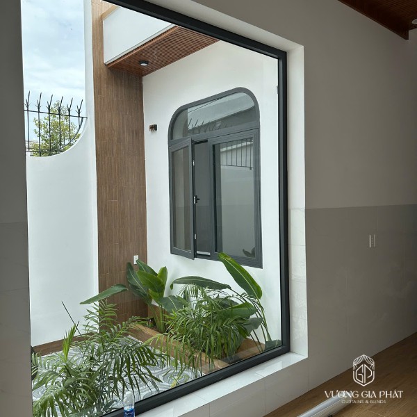 rèm cầu vồng + rèm vải 