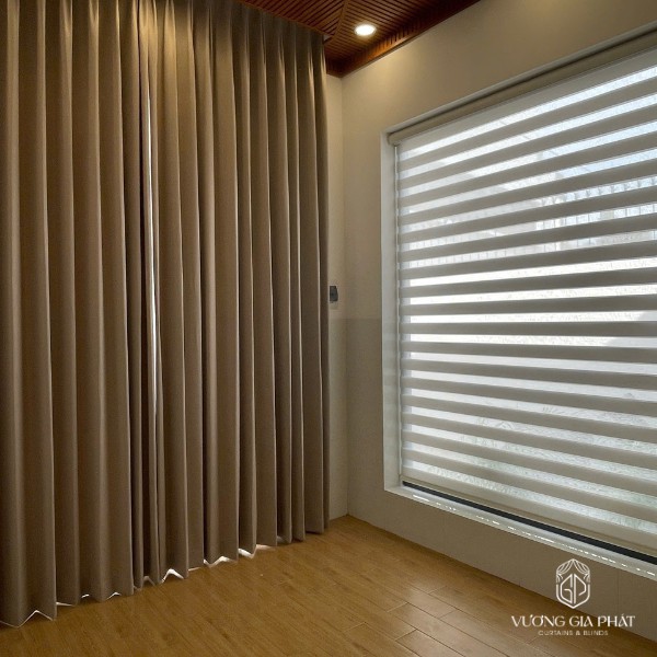 rèm cầu vồng + rèm vải 
