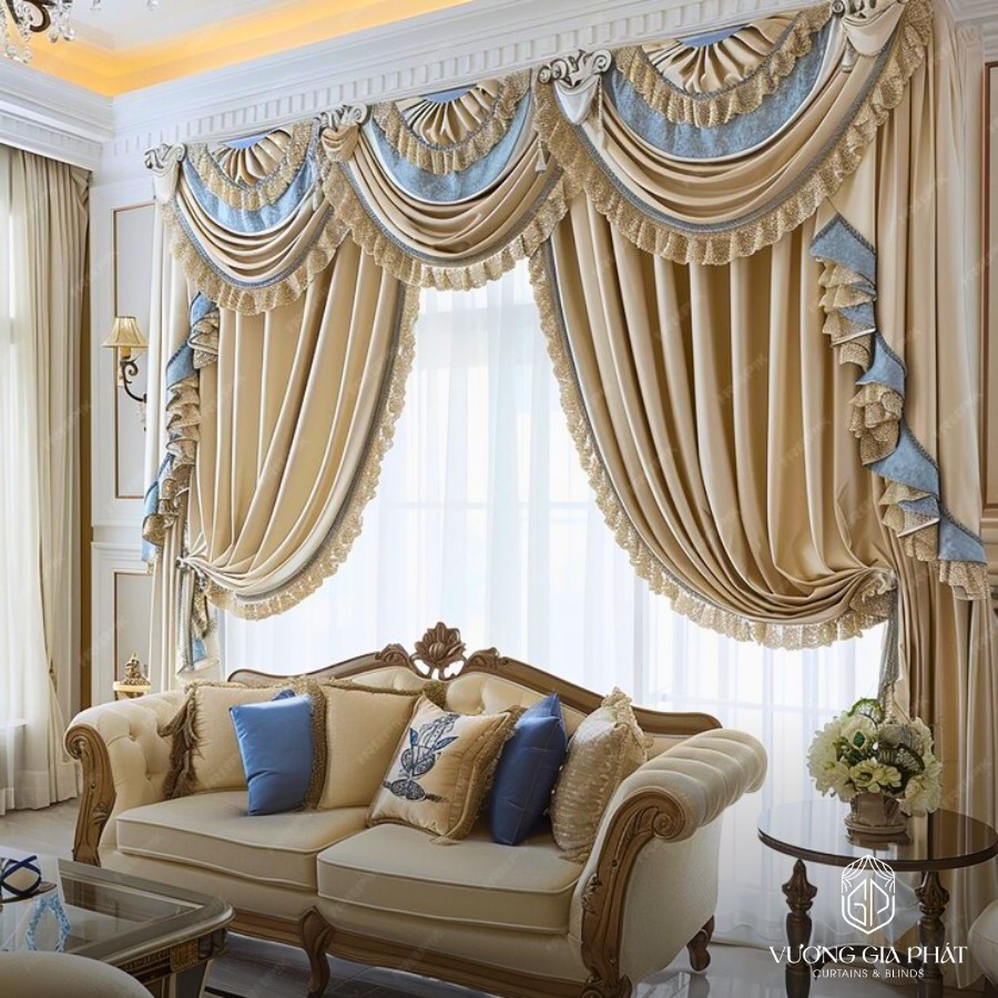 rèm vải 2 lớp và 3 lớp