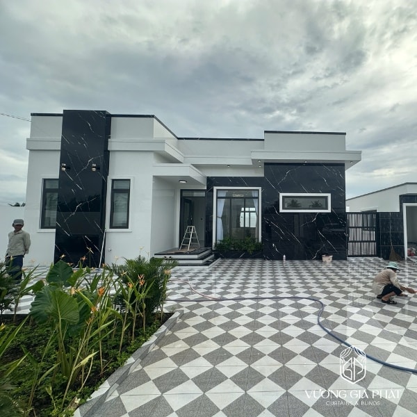 rèm cửa biệt thự 
