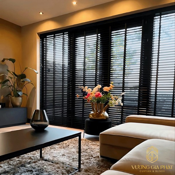 rèm cửa bình dương mẫu rèm sáo gỗ sang trọng