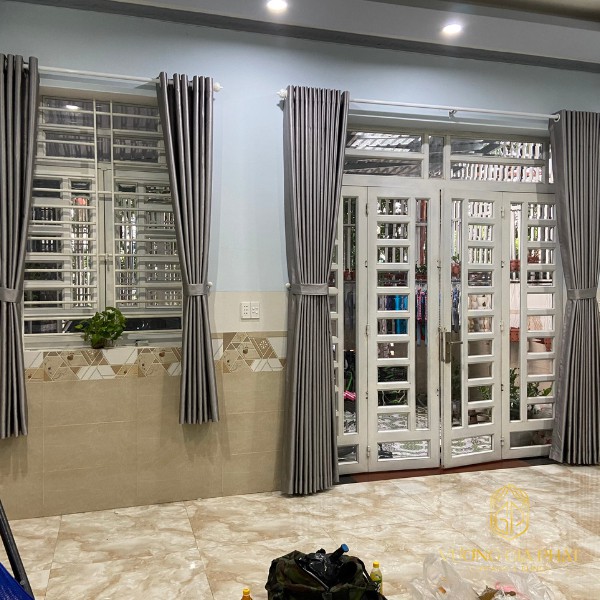 rèm cửa Bình Dương cao cấp 2 lớp phòng khách