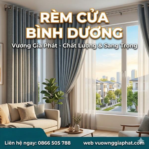 Rèm cửa Bình Dương sang trọng, tinh tế