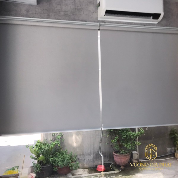 Rèm cửa Bình Dương mẫu rèm cuốn gọn gàng