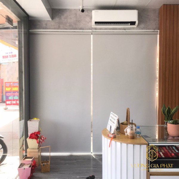 Rèm cửa Bình Dương mẫu rèm cuốn gọn gàng