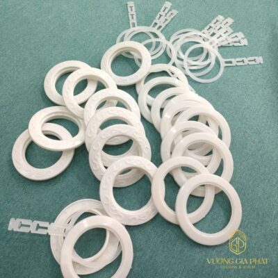 khoen rèm cửa nhựa ABS màu trắng