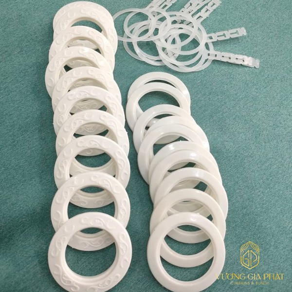 phụ kiện rèm cửa các khoen rèm cửa bằng nhựa ABS