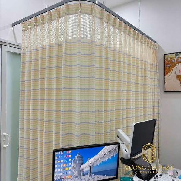 Rèm Y Tế Chữ L Kéo Qua 1 Bên